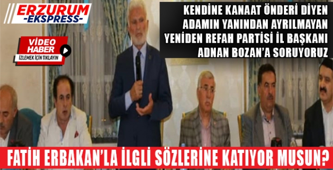 PARTİLİLERİNDEN ADNAN BOZAN'A ZOR SORU