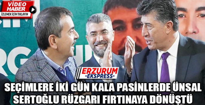 Pasinler'de Sertoğlu rüzgarı, fırtınaya dönüştü