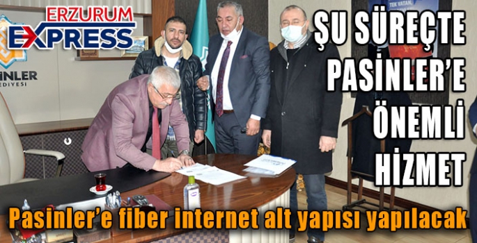 Pasinler’e fiber internet alt yapısı yapılacak