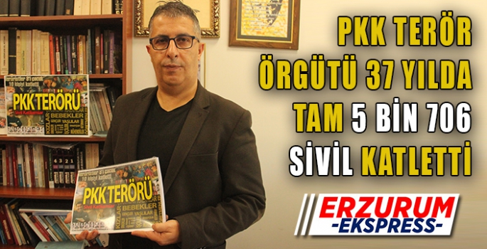 PKK terör örgütü 37 yılda 5 bin 706 sivili katletti