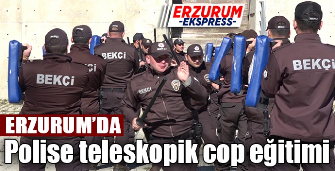 Polise teleskopik cop eğitimi