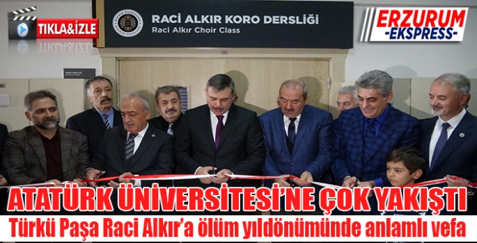 Raci Alkır Koro Dersliği düzenlene törenle açıldı