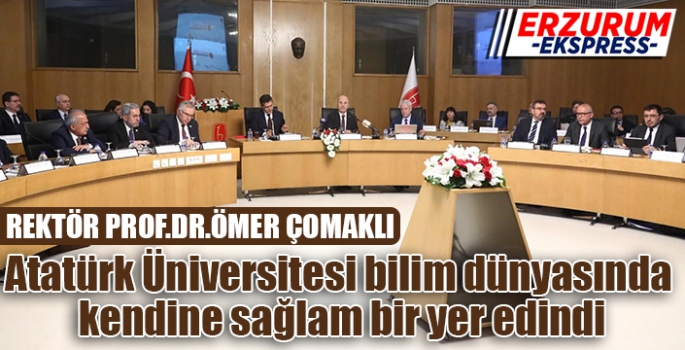 Rektör Çomaklı, Araştırma Üniversitesi Ünvanı ile Çalışmalarımıza Kararlılıkla Devam Ediyoruz.