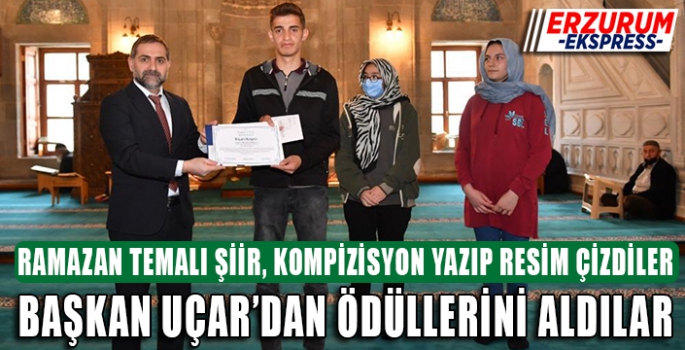  Resim, şiir ve kompozisyon yarışmalarının kazananları ödüllerini aldı