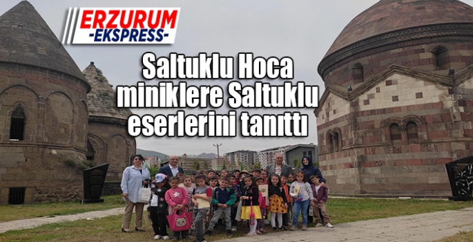 Saltuklu Hoca, miniklere Saltuklu eserlerini tanıttı