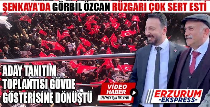 Şenkaya'da Görbil Özcan rüzgarı çok sert esti