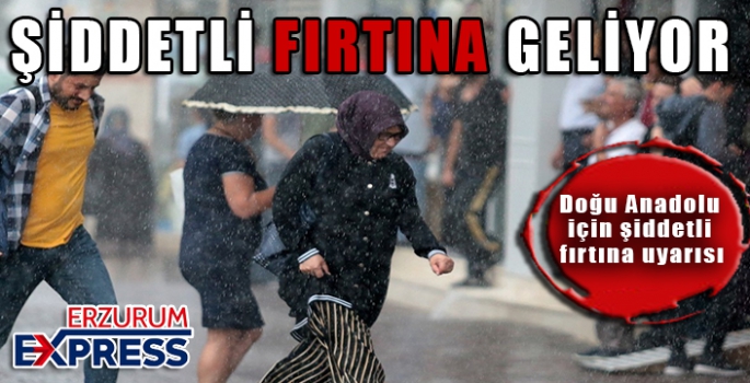 ŞİDDETLİ FIRTINAYA DİKKAT!