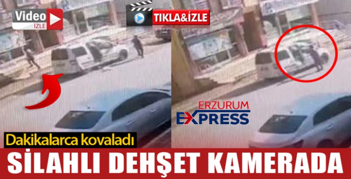 Sokakta silahlı dehşet kamerada