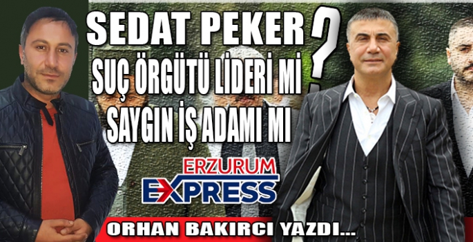 SUÇ ÖRGÜTÜ LİDERİ Mİ, SAYGIN İŞ ADAMI MI ?