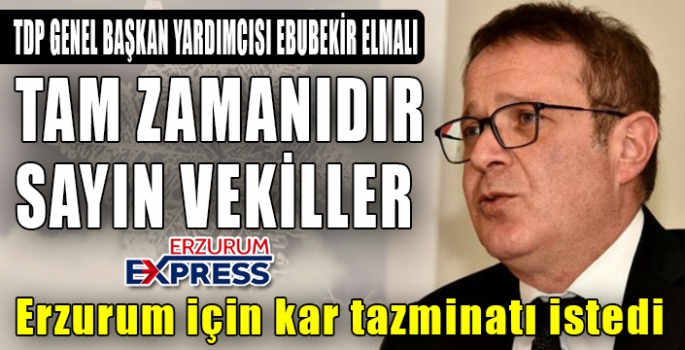 TAM ZAMANIDIR SAYIN VEKİLLER!