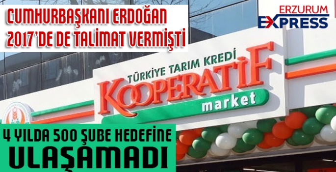 Tarım Kredi Kooperatif marketleri, 4 yılda 500 şube hedefine ulaşamadı 159'da kaldı