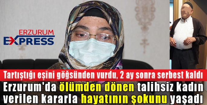 Tartıştığı karısını silahla göğsünden vurdu, 2 ay sonra serbest kaldı