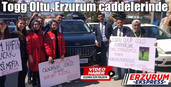  Togg Oltu, Erzurum caddelerinde boy gösterdi