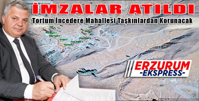 Tortum, İncedere Mahallesi Taşkınlardan Korunacak
