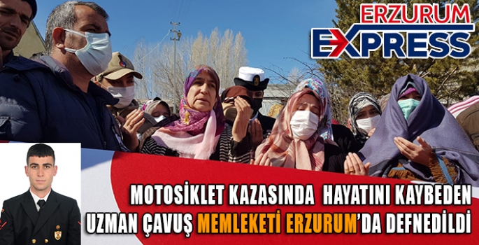 Trafik kazasında hayatını kaybeden Uzman Çavuş son yolculuğuna uğurlandı