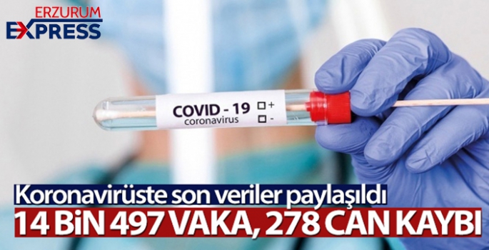 Türkiye'de son 24 saatte 14.497 koronavirüs vakası tespit edildi