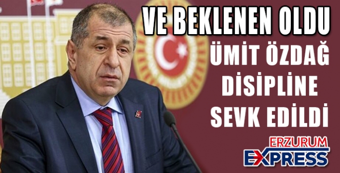 ÜMİT ÖZDAĞ DİSİPLİNE SEVK EDİLDİ