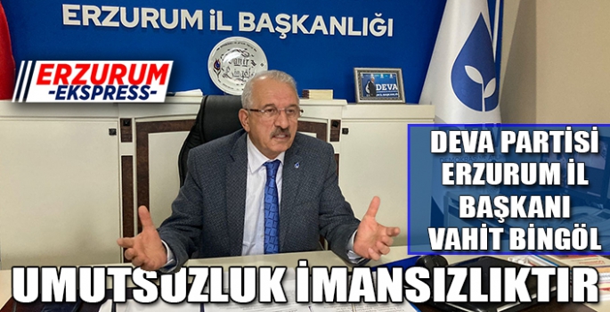 UMUTSUZLUK İMANSIZLIKTIR