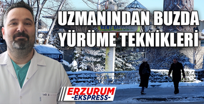 Uzmanından karda ve buzda yürüme teknikleri