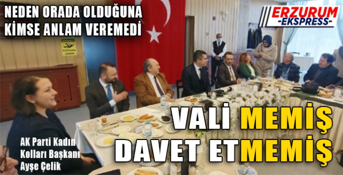 VALİ MEMİŞ DAVET ETMEMİŞ 