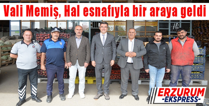 Vali Okay Memiş, meyve ve sebze toptancıları halini ziyaret etti