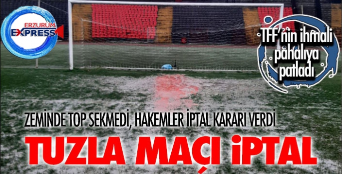 ...Ve hakemler kararını verdi... Tuzlaspor maçı iptal