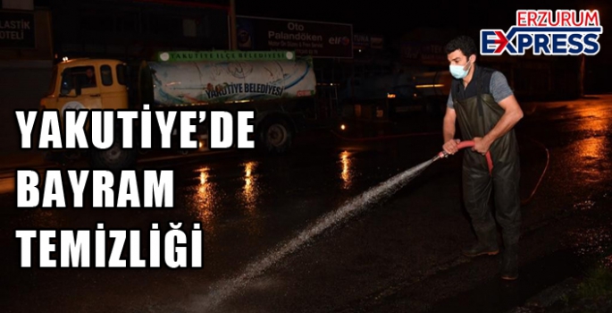 Yakutiye Belediyesi ekipleri bayram temizliğinde