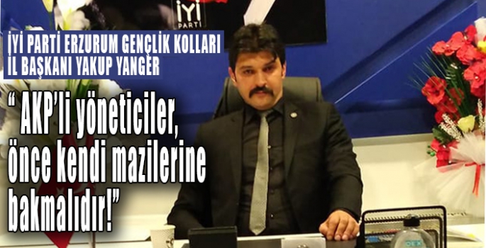 YANGER'DEN TEPKİ 