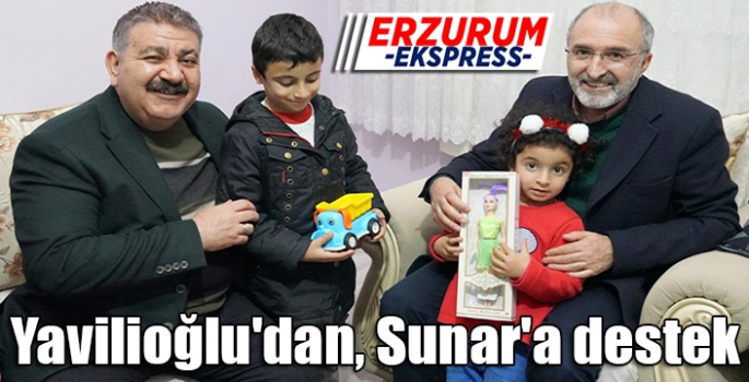 Yavilioğlu'dan, Sunar'a destek