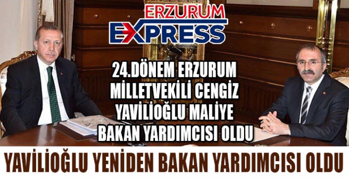 YAVİLİOĞLU YENİDEN MALİYE BAKAN YARDIMCISI OLDU