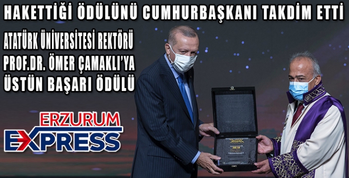 YÖK 2020 Üstün Başarı Ödülü Atatürk Üniversitesi’nin