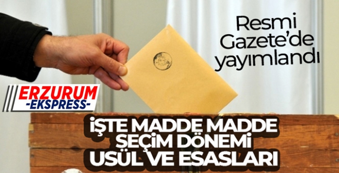 YSK'nın seçim ittifakına ilişkin belirlediği usül ve esaslar Resmi Gazete'de