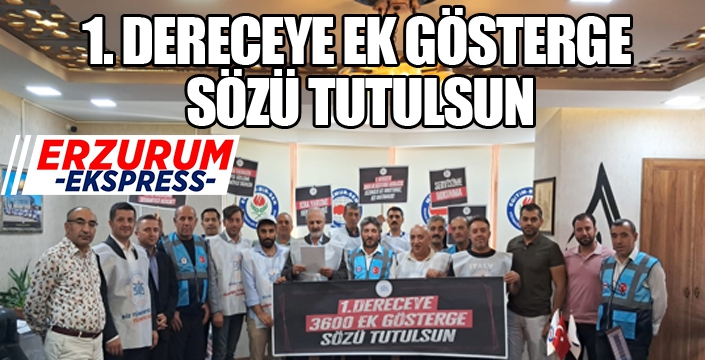1.Dereceye 3600 ek gösterge sözü tutulsun