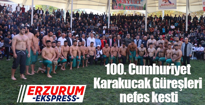 100. Cumhuriyet Karakucak Güreşleri nefes kesti