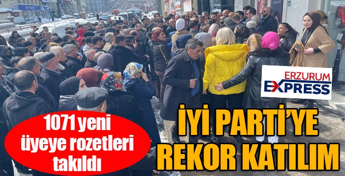 1071 kişi İYİ Parti'ye katıldı...