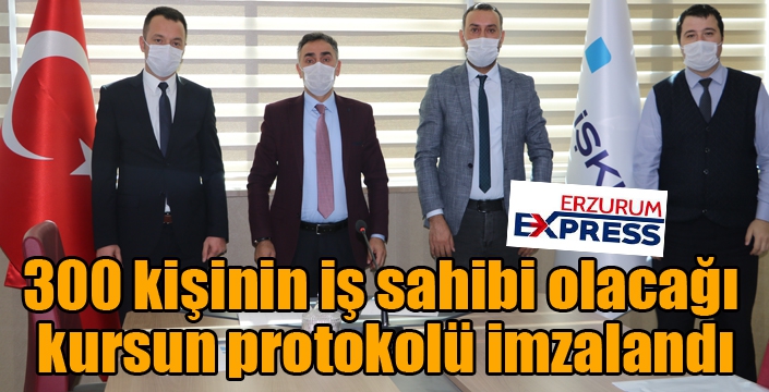 300 kişinin iş sahibi olacağı kursun protokolü imzalandı