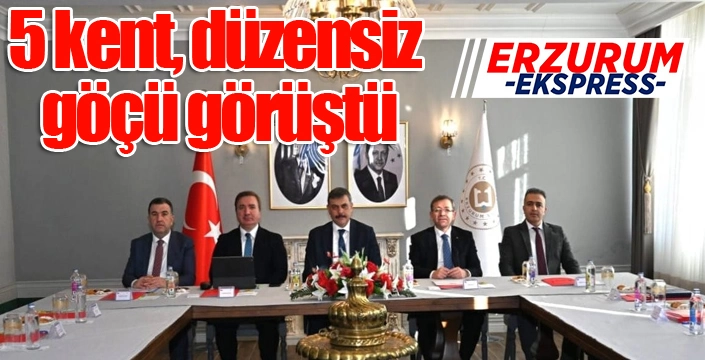 5 kent, düzensiz göçü görüştü
