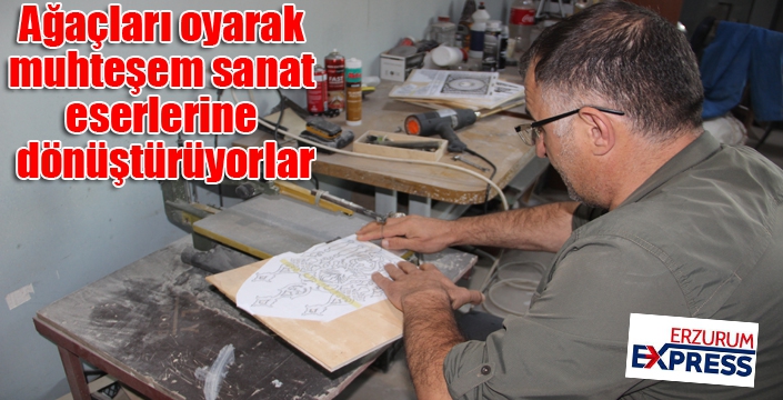 Ağaçları oyarak muhteşem sanat eserlerine dönüştürüyorlar