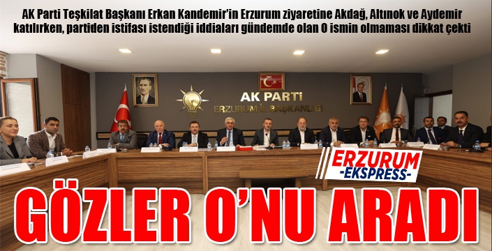 AK Parti'nin önemli programında gözler O'nu aradı!