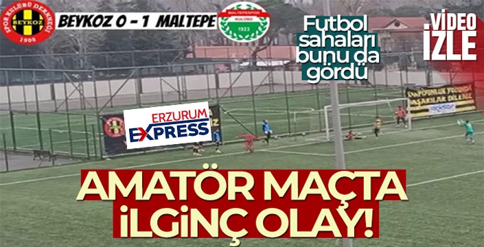 Amatör maçta ilginç olay: Top toplayıcı çocuk golü kurtardı!