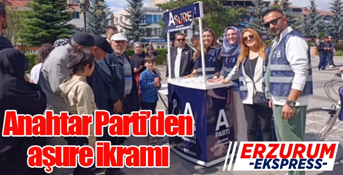 Anahtar Parti'den aşure ikramı...
