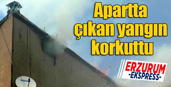 Apartta çıkan yangın korkuttu