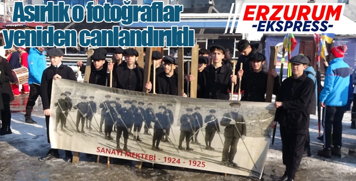 Asırlık o fotoğraflar yeniden canlandırıldı