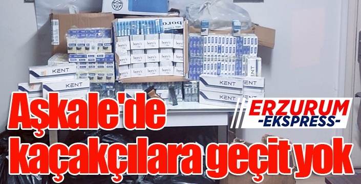 Aşkale'de kaçakçılara geçit yok