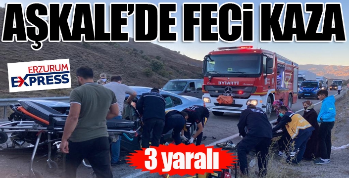 Aşkale’de trafik kazası: 3 yaralı