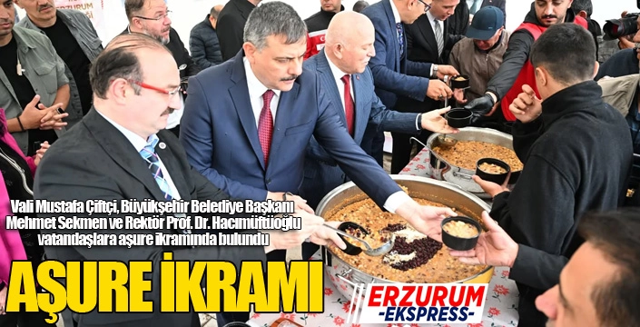 Aşure ikramı...