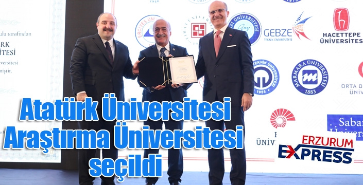 Atatürk Üniversitesi Araştırma Üniversitesi seçildi