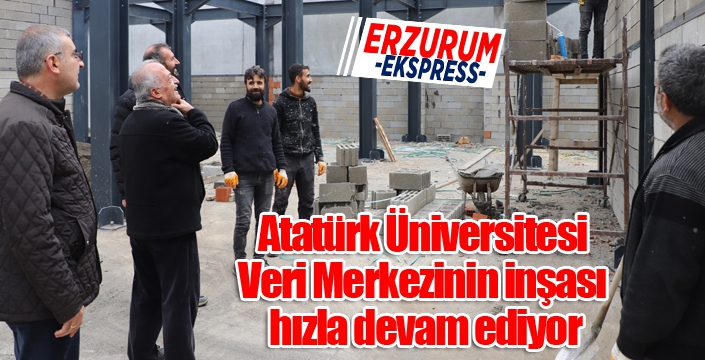 Atatürk Üniversitesinin vizyon projelerinden veri merkezinde çalışmalar sürüyor