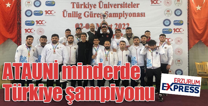 ATAUNİ minderde Türkiye şampiyonu