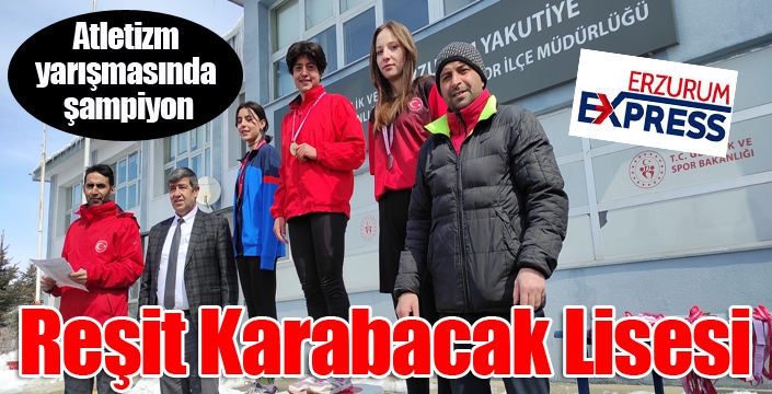 Atletizm yarışmasında şampiyon Reşit Karabacak